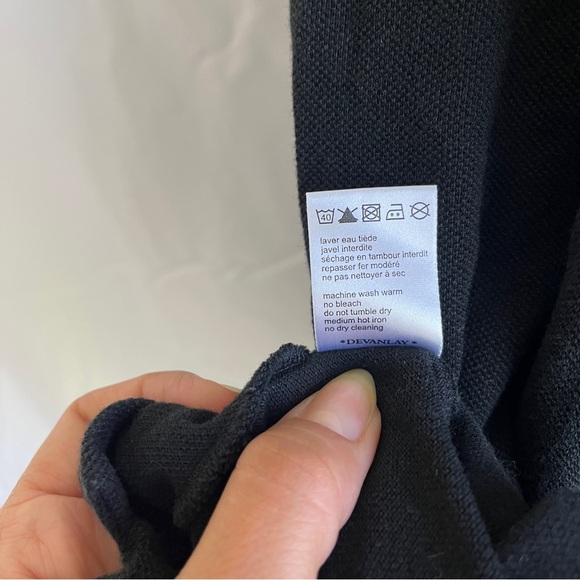 Lacoste Men's L. 12.12 HEATHERED PETIT PIQUÉ COTTON POLO black size XL - Picture 5 of 7